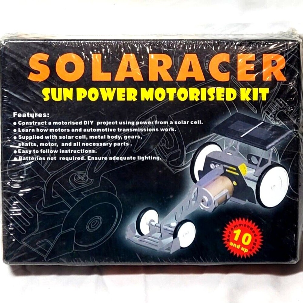 Solarac Solar Racer Kit STEM Toy 10+ DIY Motorized Vehicle Science 32CISOLAEACE